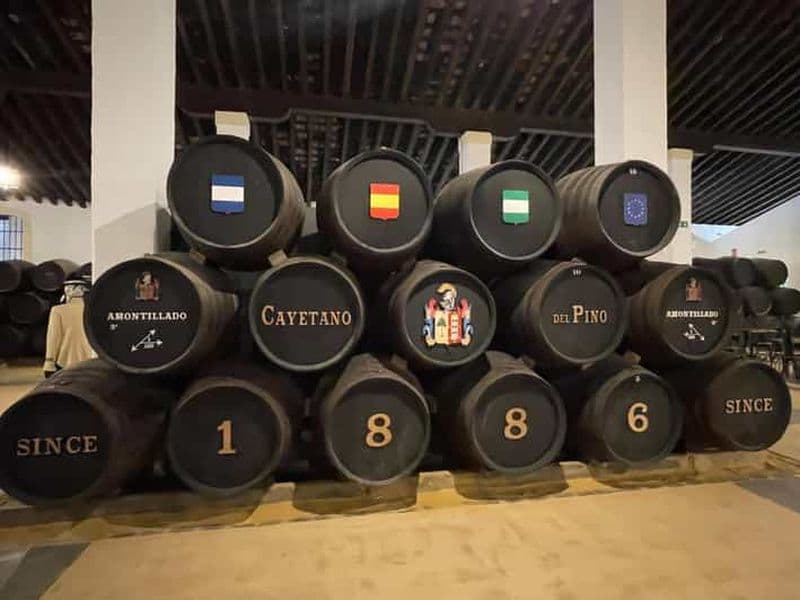 Jerez de la Frontera : visite d'une cave à vin de Xérès avec dégustation
