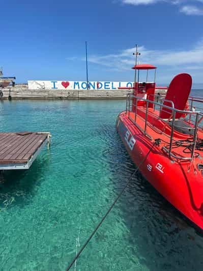 Billet Au départ de Mondello : visite semi-submersible de jour ou de nuit