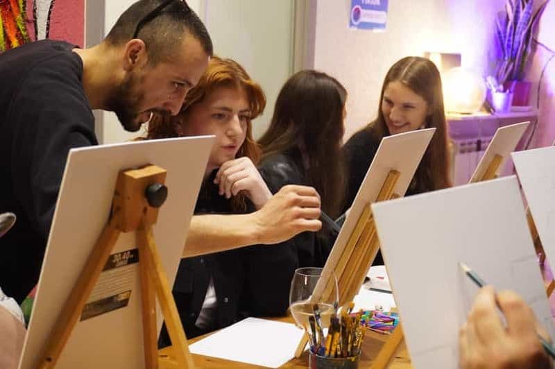 Rome : L'expérience du vin et de la peinture sur la Piazza Navona