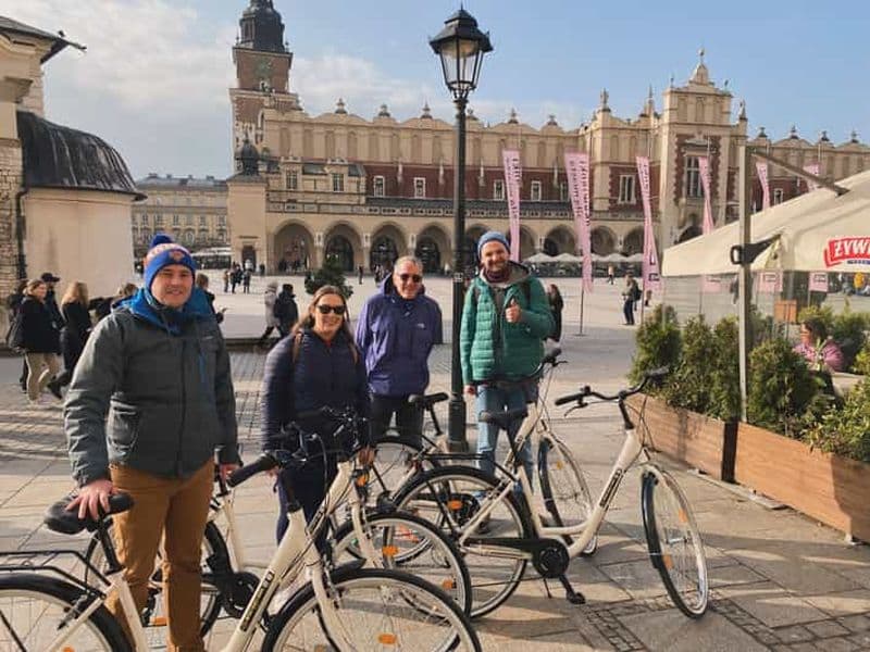 Billet Cracovie : Visite guidée à vélo de la vieille ville et de Kazimierz