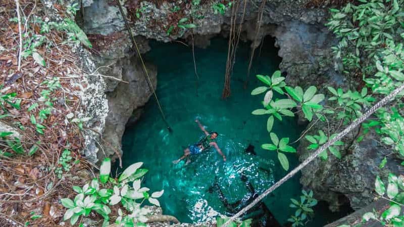 Billet Depuis Riviera Maya : 3 Cenotes Adventure Tour avec Déjeuner
