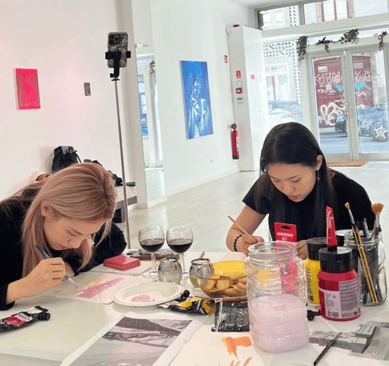 Billet Porto : atelier de peinture acrylique pour groupes ou particuliers