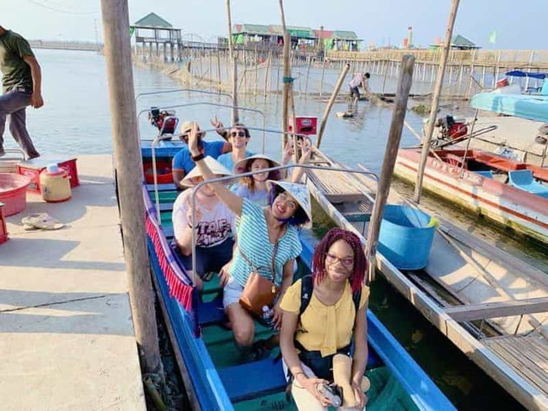 Excursion d'une journée dans la lagune de Tam Giang et en bateau avec expérience de pêche