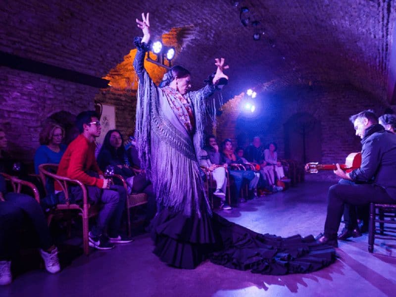 Billet Séville : Spectacle de rêve flamenco avec boisson dans un caveau arabe