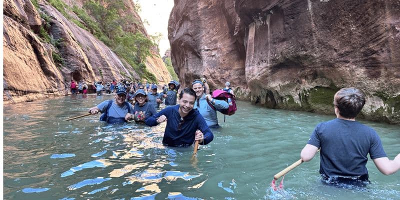 Billet Parc national de Zion : Le plus long canyon en fente de l'Utah The Narrows