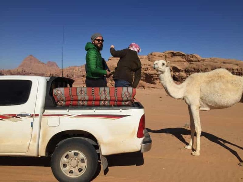 Billet Wadi Rum : séjour dans un campement bédouin, visite d'une jounée dans le désert avec 3 repas