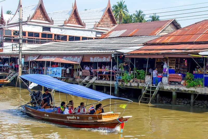 Billet Bangkok : Location de voiture privée pour le marché flottant d'Amphawa