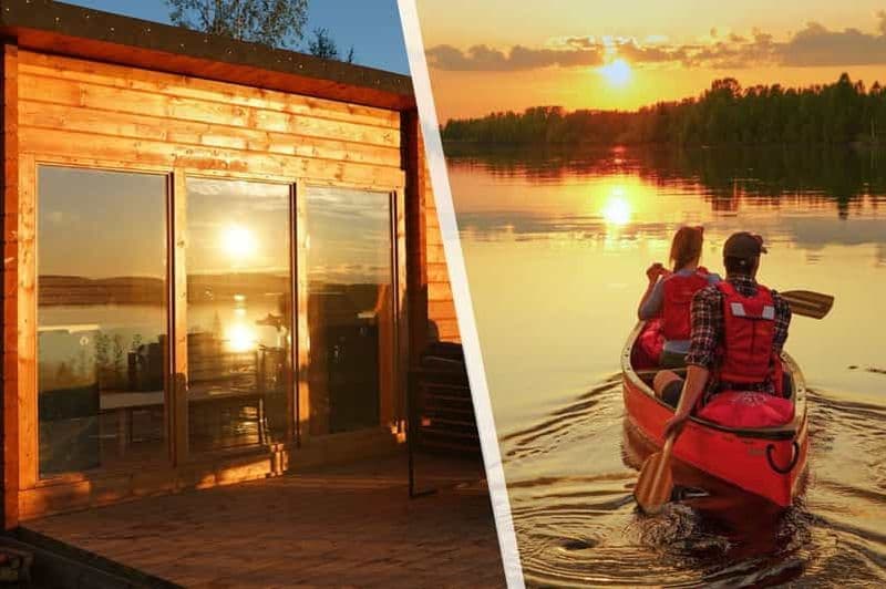 Billet Rovaniemi : excursion relaxante en canoë et expérience panoramique au sauna