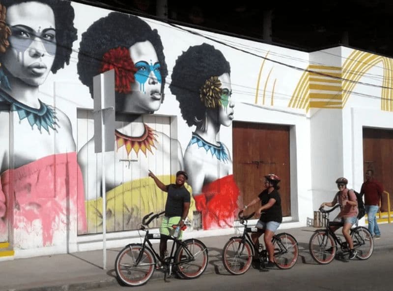 Billet Nouveau ! Visite à vélo au coucher du soleil : baie de Carthagène et quartier de Getsemaní