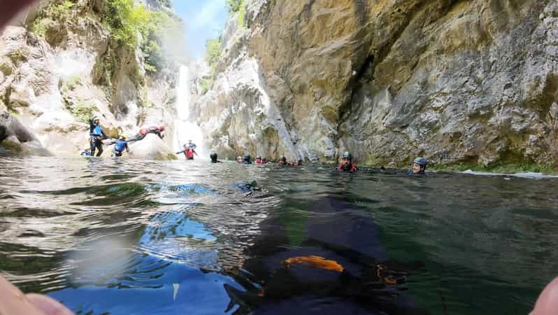Depuis Split/Omiš : Canyoning sur la rivière Cetina + Photos/vidéo gratuites