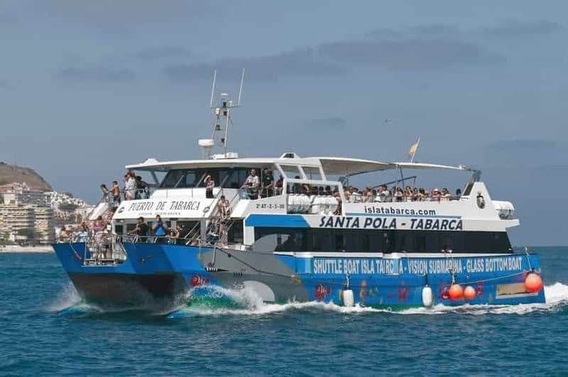 Au départ de Santa Pola : billet de ferry catamaran pour l'île de Tabarca