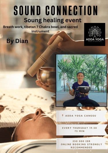 Bali : connexion tibétaine de guérison par le son chez ADDA YOGA