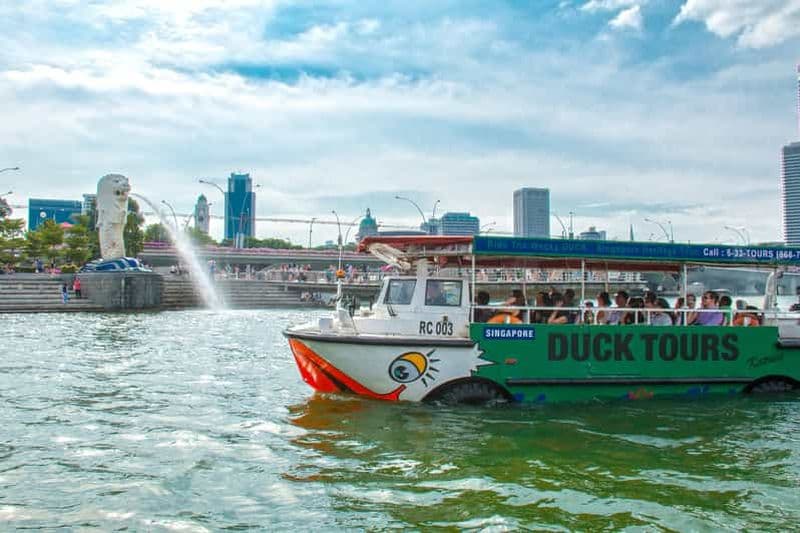 Billet Singapour : Visite guidée de la ville en bateau canard amphibie