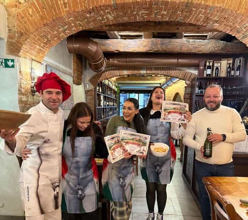 Billet Florence : cours de pâtes authentiques avec tiramisu et bon vin