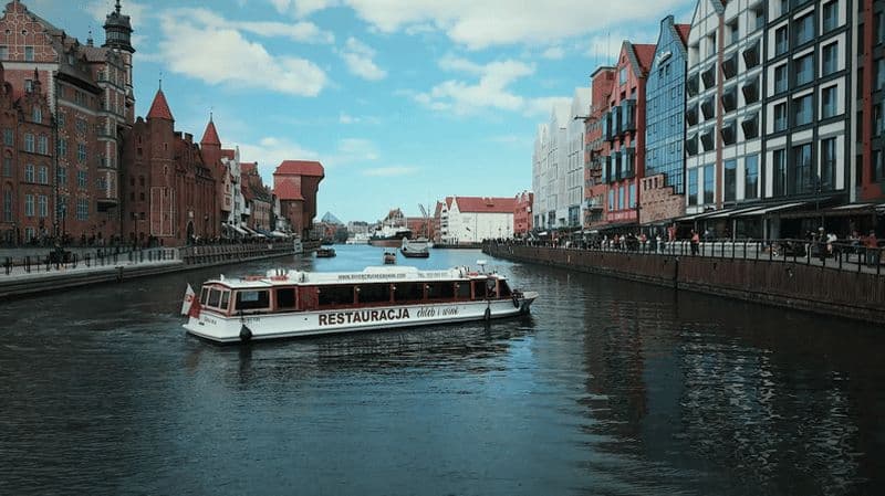 Billet Gdańsk : croisière fluviale sur la Motlawa avec boissons et nourriture en option
