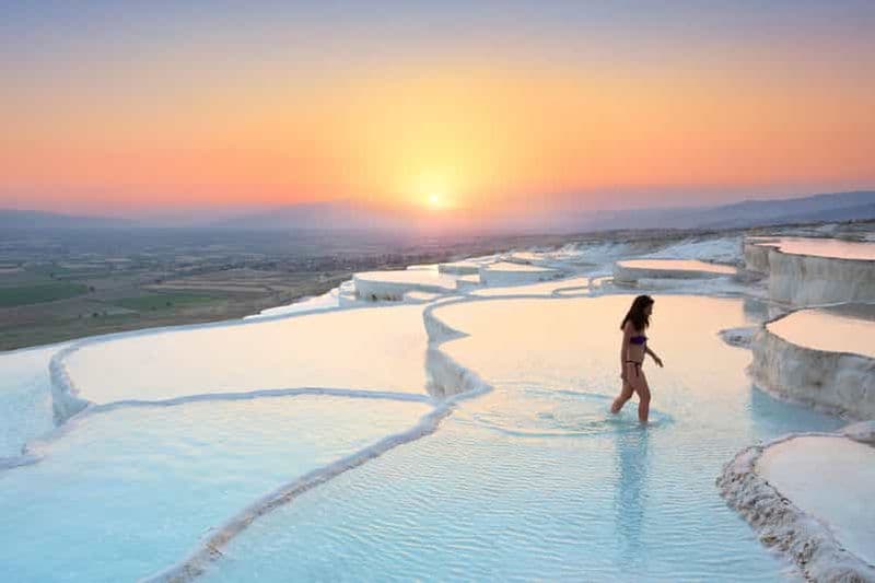 Billet Au départ d'Izmir : Visite guidée de Pamukkale avec déjeuner