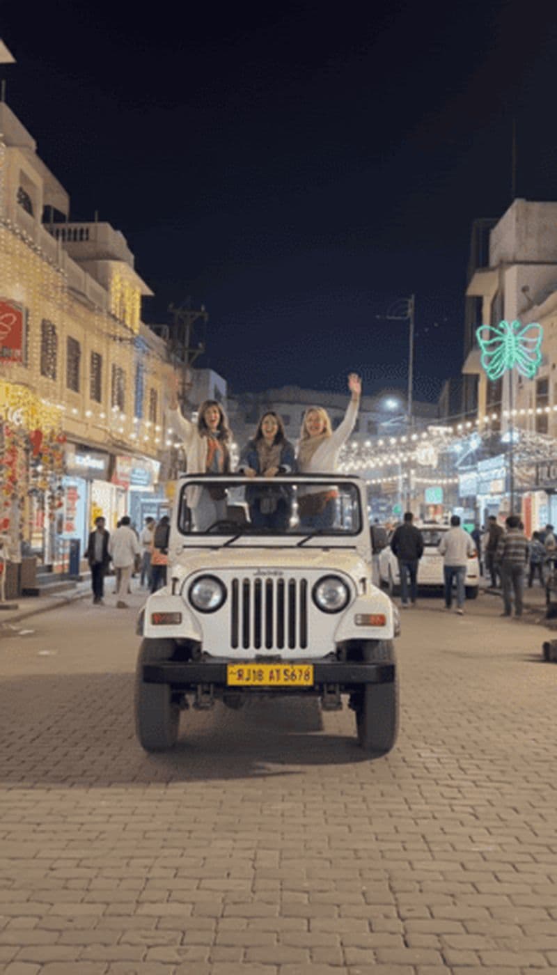 Billet Jaipur : safari nocturne en Jeep pour une vue nocturne sur la ville rose