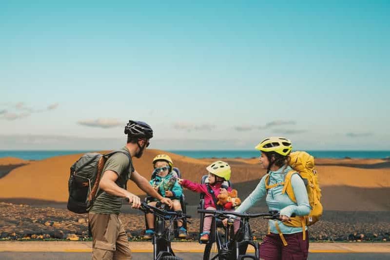 Billet E-Bike Family : visite de la ville, des dunes de Maspalomas et de Playa Ingles