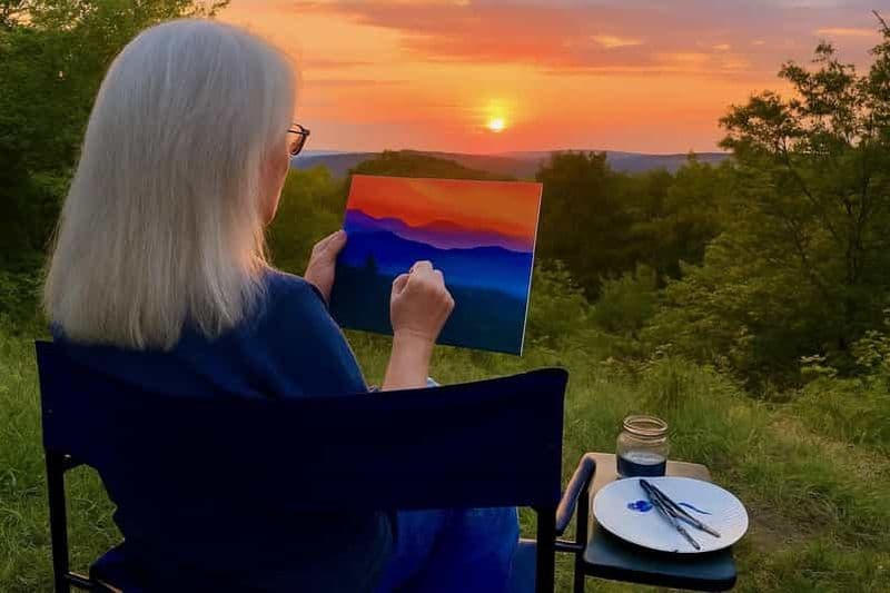 Billet Great Smoky Mountains : randonnée guidée et cours de peinture en plein air