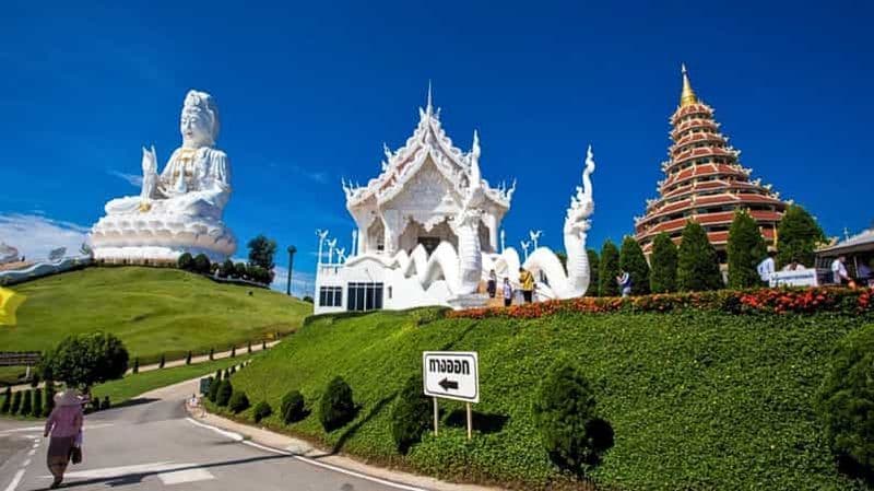 Chiang Mai : temples blancs, bleus et du Grand Bouddha à Chiang Rai