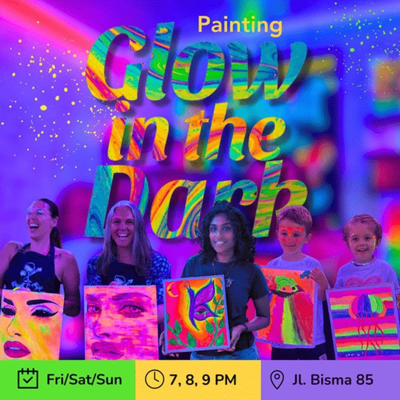 Ubud : cours de peinture, activité familiale phosphorescente