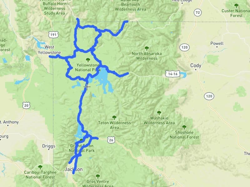 Billet Yellowstone et Grand Teton : Circuit épique en voiture dans les parcs nationaux