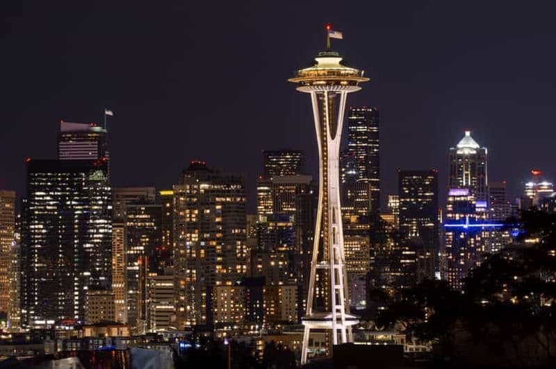 Seattle : Visite nocturne panoramique avec Space Needle et Skywheel