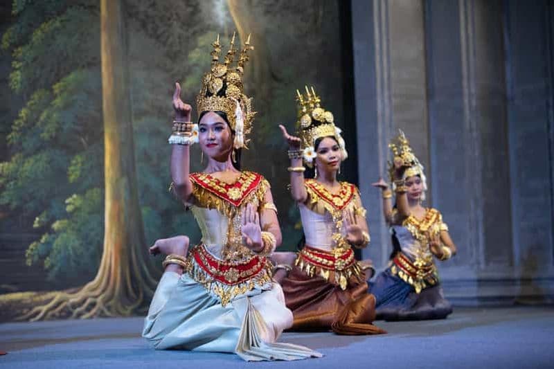 Billet Siem Reap : Spectacle d'Apsara avec dîner et prise en charge à l'hôtel