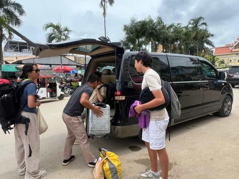 Transfert en taxi privé entre Battambang et Koh Kong