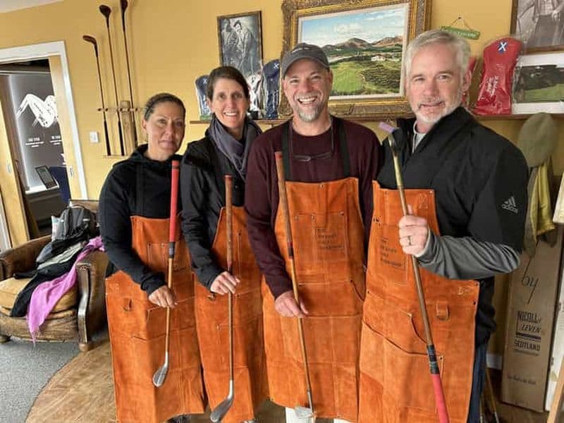 St Andrews : atelier de restauration de clubs de golf en hickory