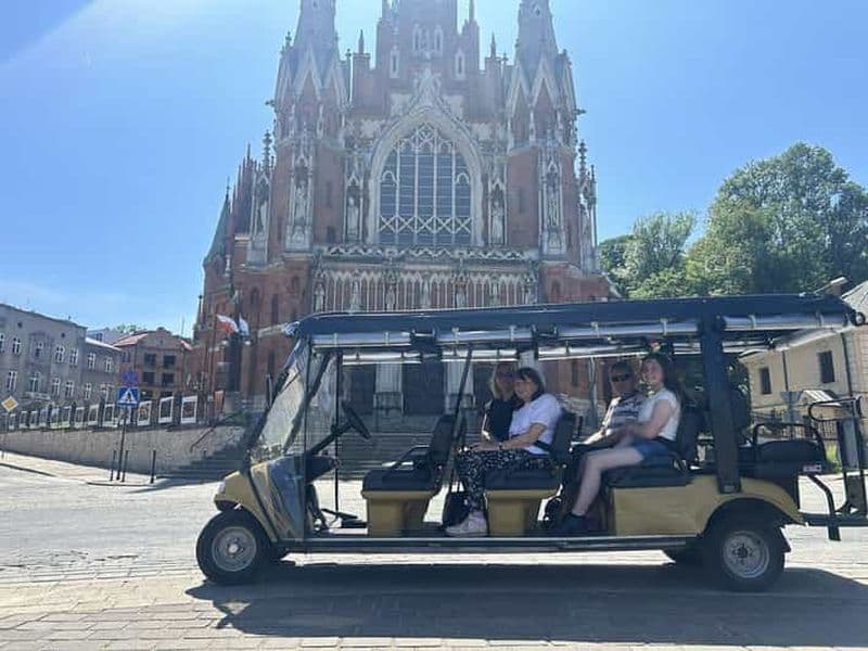 Billet Cracovie : visite guidée de la ville en voiturette de golf avec prise en charge à l'hôtel