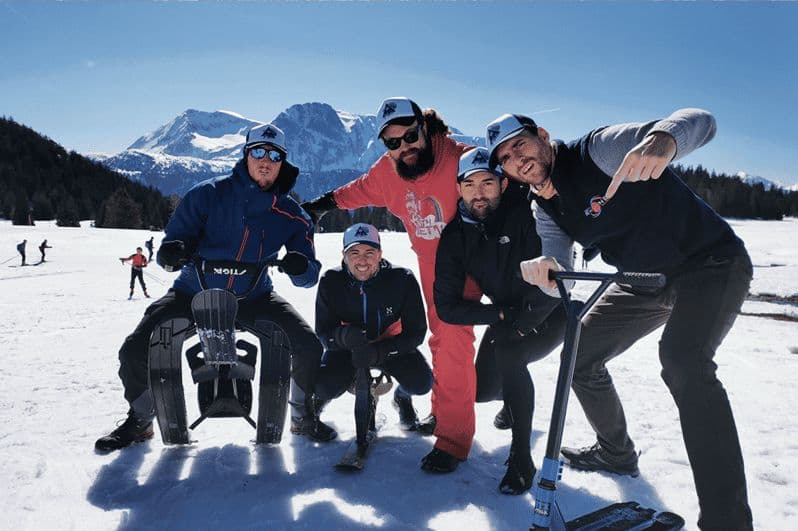 Chamonix : Jeu Smartphone d'enterrement de vie de garçon en plein air