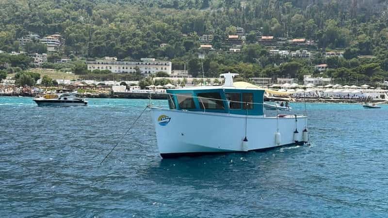 Billet Mondello : tour en bateau de 4 heures sur la côte avec apéritif et baignade