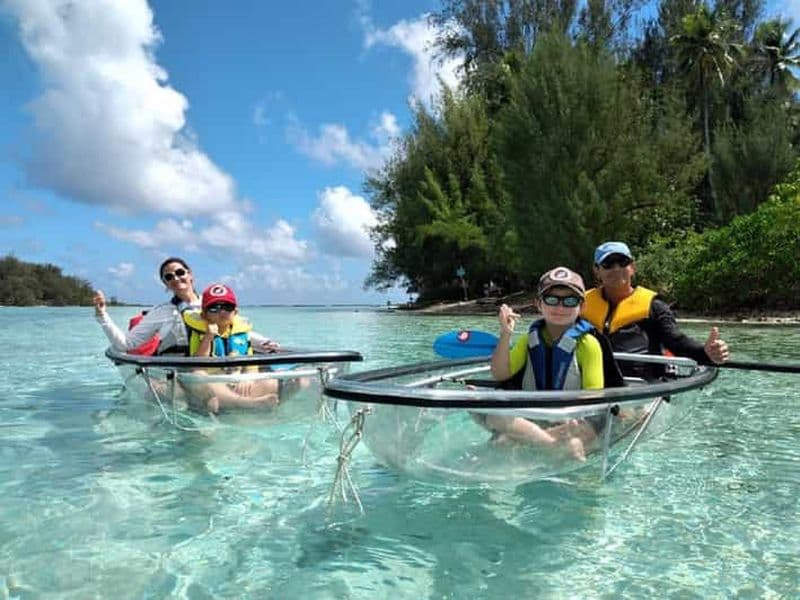 Moorea : visite guidée de 3 heures du lagon de Hauru en kayak avec collation