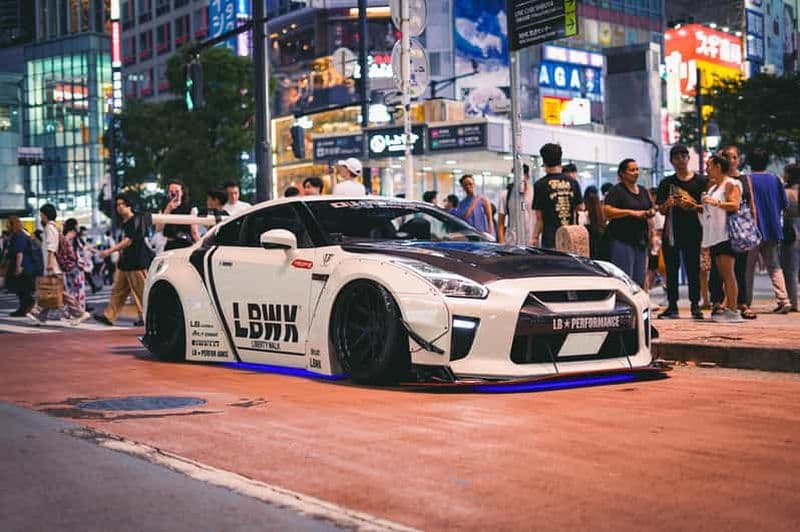 Shibuya : visite en GT-R R35, R34, R33 ou R32 à l'aire de repos de Daikoku