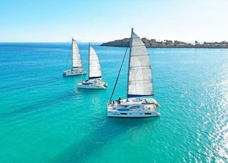 Saint-Martin : Croisière en catamaran avec plongée en apnée et boissons
