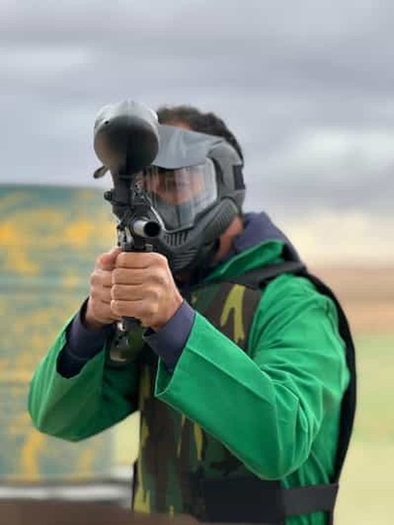 Aventure Paintball dans le désert d'Agafay et balade à dos de chameau en quad (option)