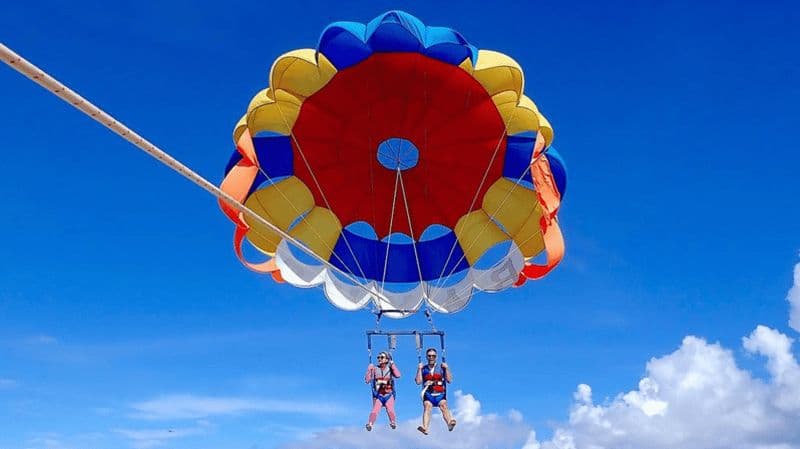 Bali : Aventure en parachute ascensionnel sur la plage de Nusa Dua