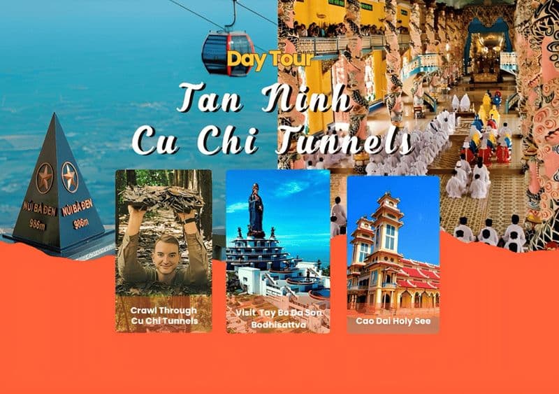 Billet HCM : Tunnels de Cu Chi, temple Cao Dai, montagne de la Vierge noire