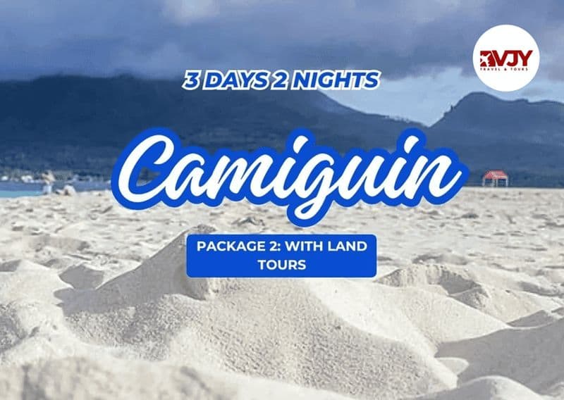 Billet CAMIGUIN FORFAIT 2 : AVEC VISITES TERRESTRES 3D2N