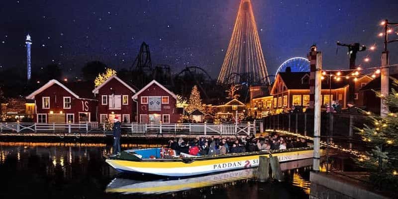 Göteborg : Visite de Noël de Paddan à Liseberg avec vin chaud
