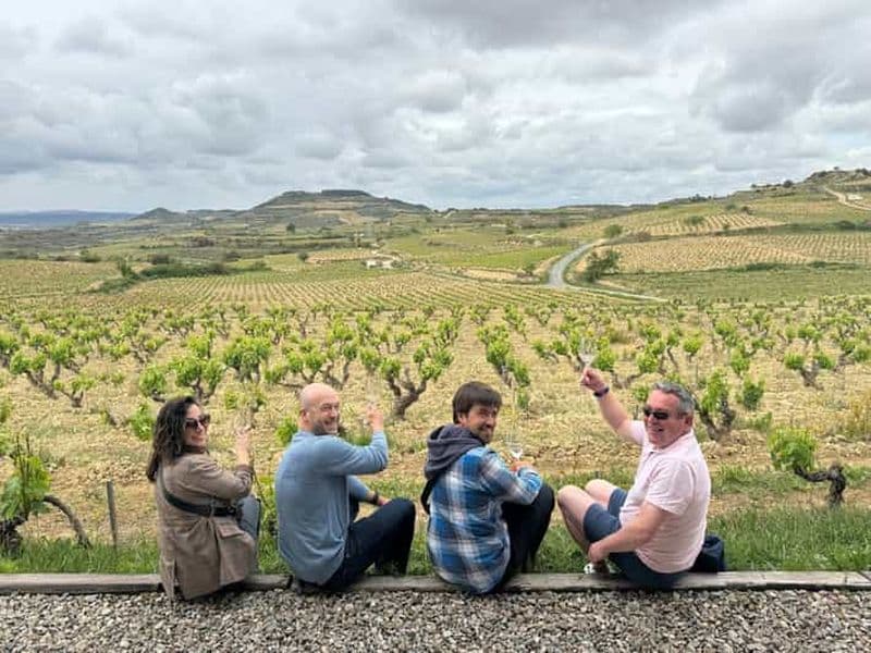 Billet Journée privée dans la Rioja : visite de deux caves haut de gamme avec déjeuner.