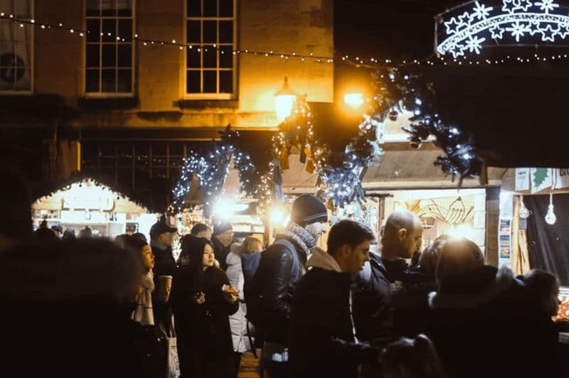 Billet Bath : Visite à pied du marché de Noël et des principaux sites de la ville