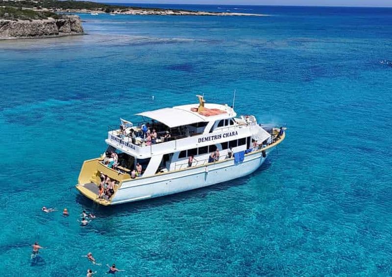 Billet Au départ de Paphos : visite du Lagon Bleu avec BBQ et prise en charge à l'hôtel