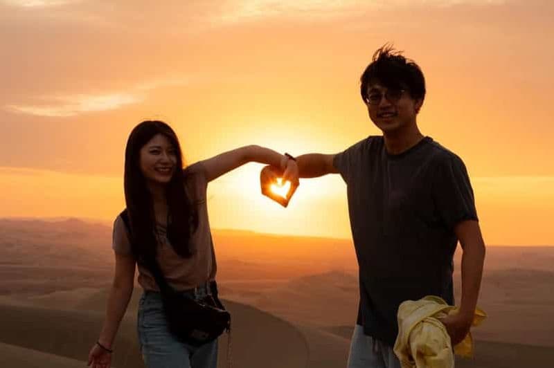 ICA : BUGGY DUNNE ET COUCHER DE SOLEIL ROMANTIQUE