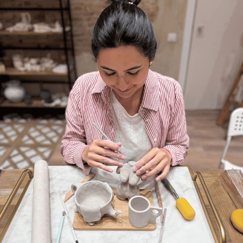 Barcelone : atelier de modélisation en céramique avec matériaux