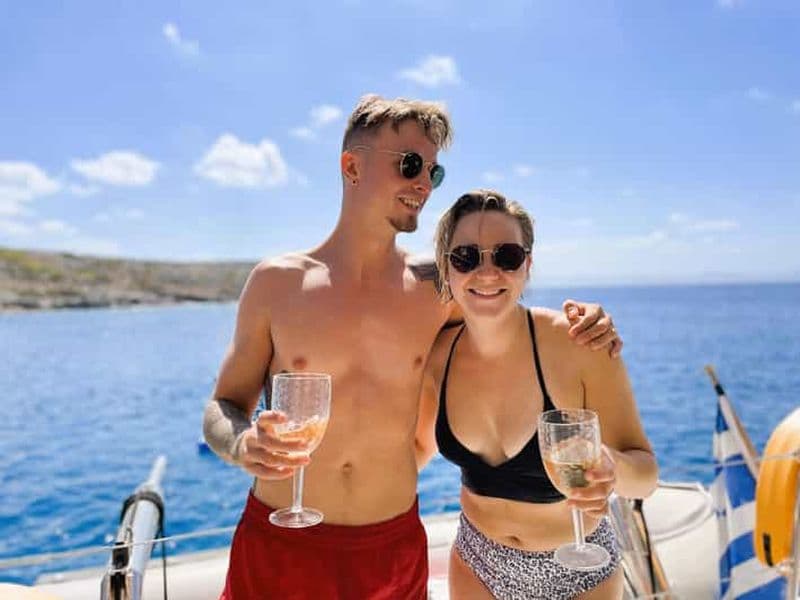 Billet Hersonissos : croisière de luxe en catamaran au coucher du soleil, sushis et open bar