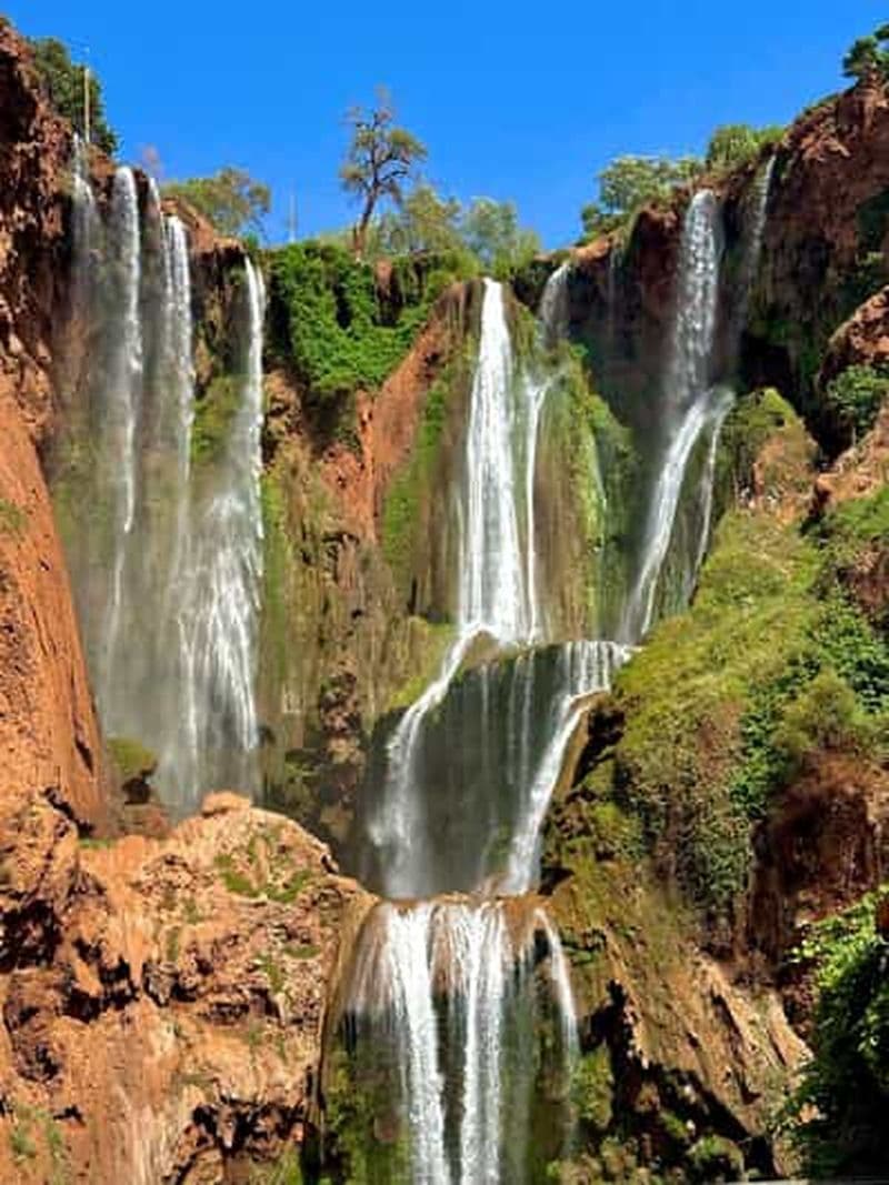 Billet Depuis Marrakech : visite guidée des cascades d'Ouzoud et bateau