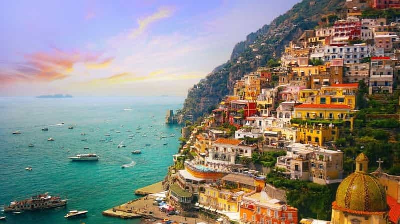 Billet DEPUIS NAPLES : Bateau de la côte amalfitaine, arrêts à Amalfi et Positano