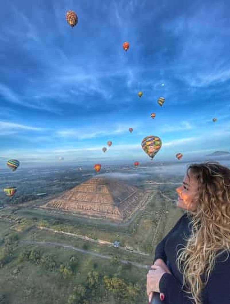 Billet Vol en montgolfière et visite de Teotihuacan avec petit déjeuner depuis MexicoCity